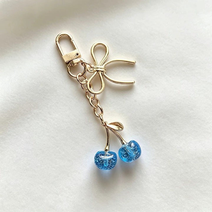 Cherry Charm Bag Keychain