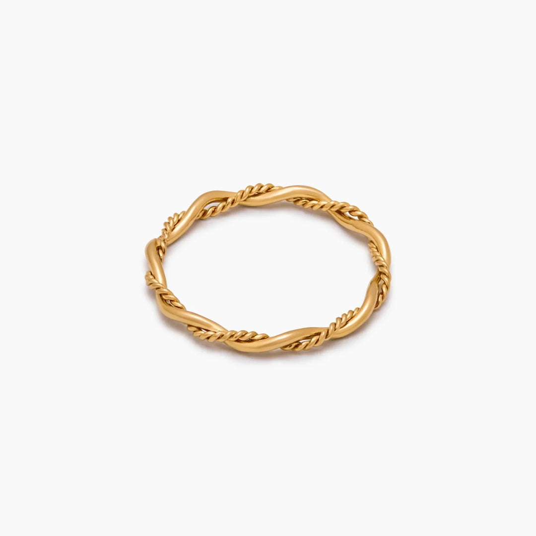 Dainty Double Twist Ring