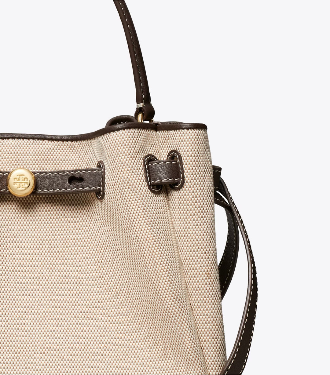 Tory Burch Romy Canvas Bucket Bag