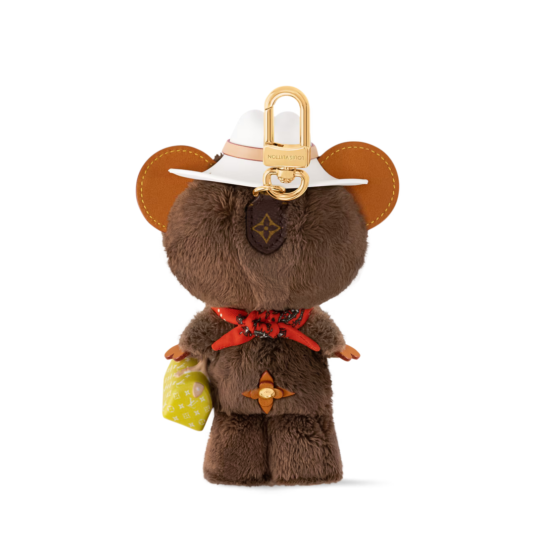LV Louis Bear Bag Charm