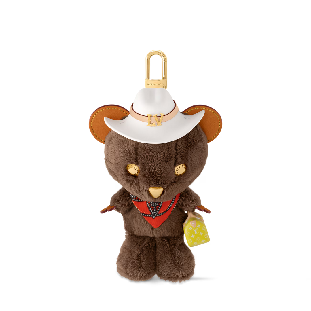 LV Louis Bear Bag Charm