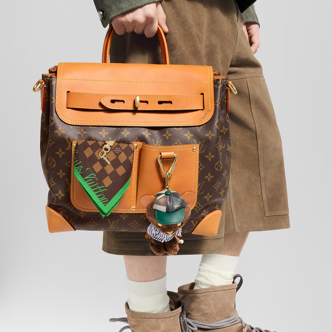 LV Louis Bear Bag Charm