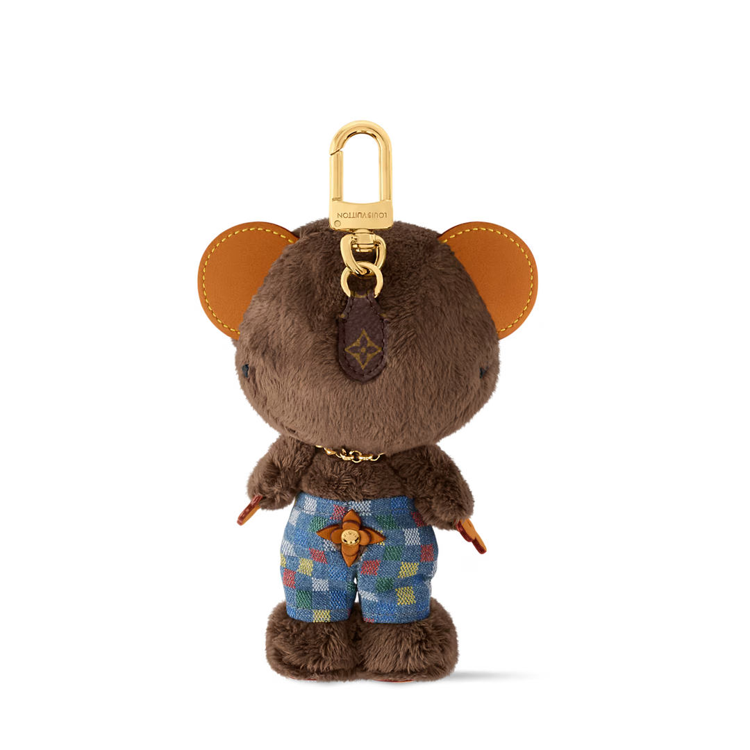 LV Louis Bear Bag Charm