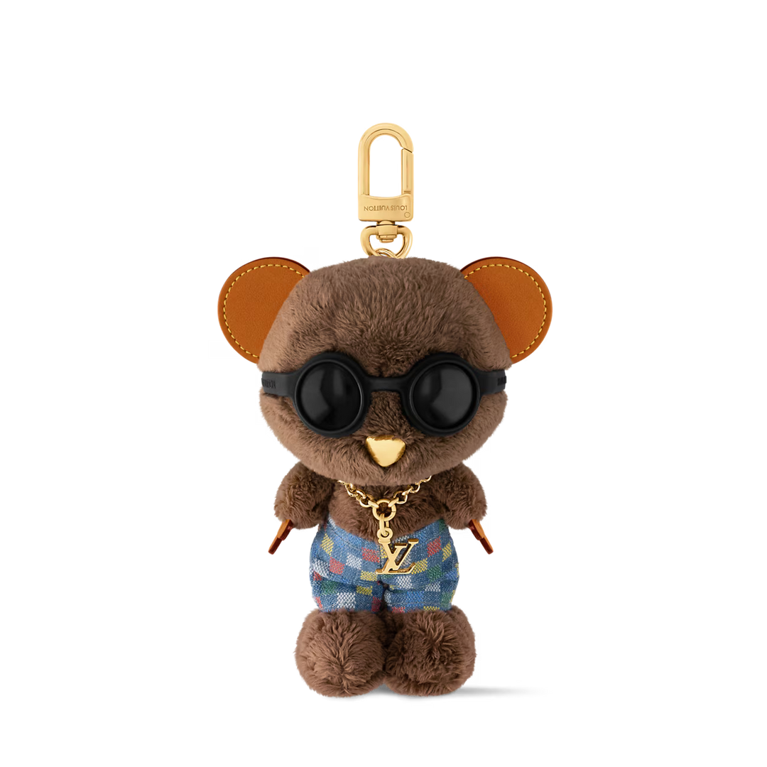 LV Louis Bear Bag Charm
