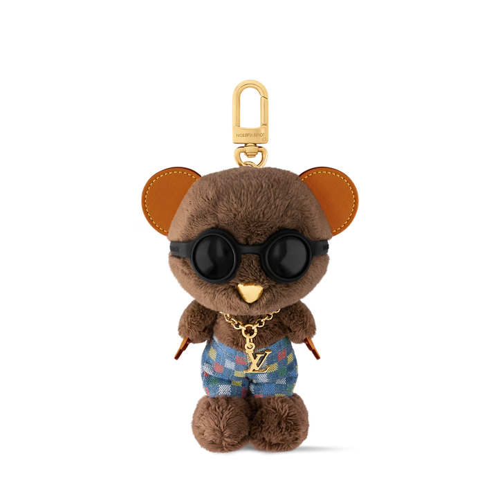 LV Louis Bear Bag Charm