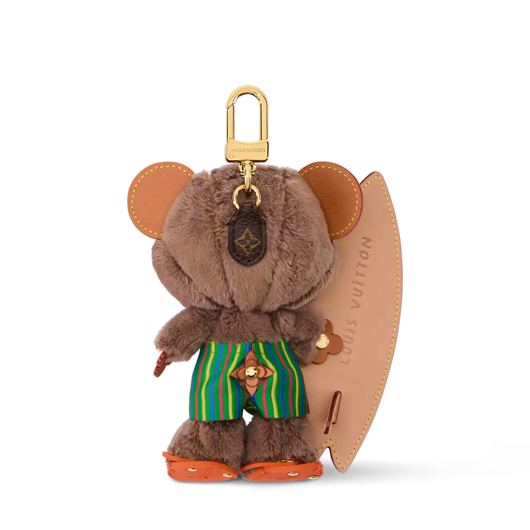 LV Louis Bear Bag Charm